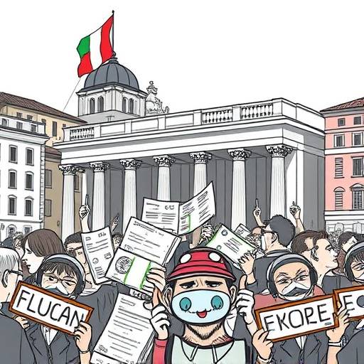 Immagine stilizzata del debito pubblico italiano